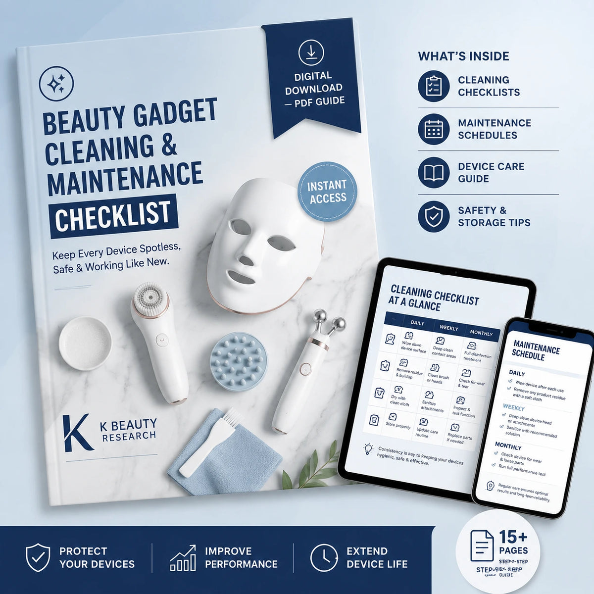 Beauty Gadget Cleaning & Maintenance Checklist