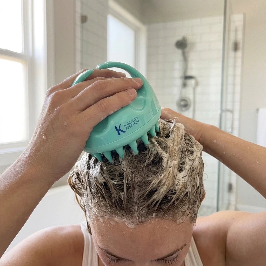 Scalp Massager Brush Relaxes Scalp and Relieves Itching