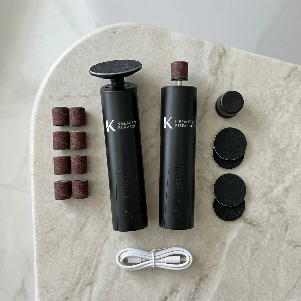 2 in 1 Electric Foot File Nail Grinder with 6 Speed
