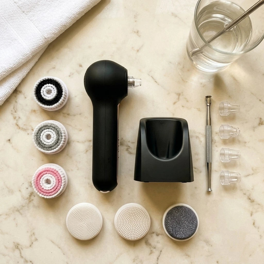 3-in-1 Face Scrubber & Optional Blackhead Remover