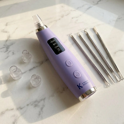 Pore Vacuum Blackhead Remover - Pore Extractor with 5 Attachments