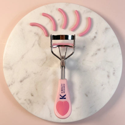 Stainless Steel Eyelash Curler with Built-in Comb Pinch Pain-Free