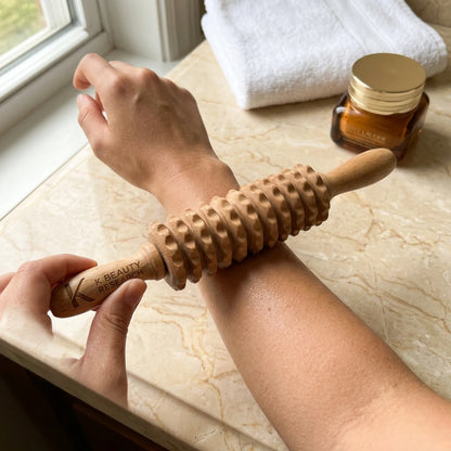 Wooden Massage Roller for Waist and Thigh